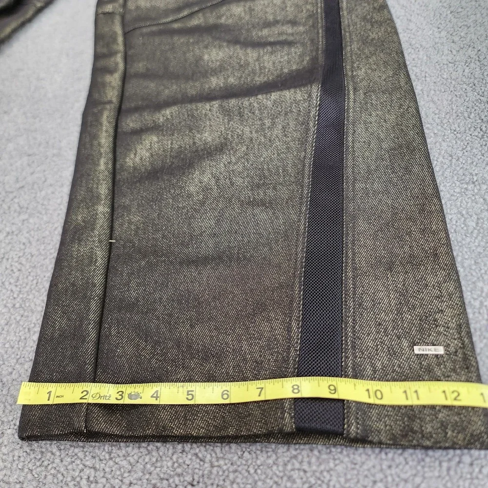 Mens Sz 30 Nike x XT Denim Pants Wide Leg Active Pants Metallic Black HV9578-010